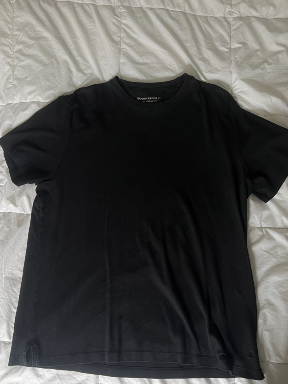 Banana Republic Black Short Sleeve 100% Cotton Crew Neck Tee
